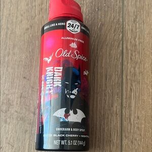 NIP! Old Spice Black Cherry & Nightfall Red Underarm & Body Spray. Dark Knight